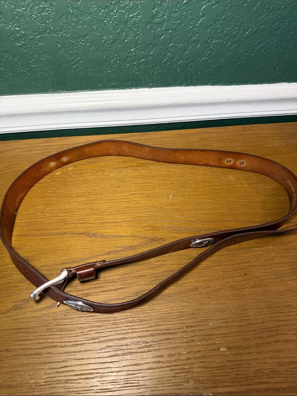 Alabama Crimson Tide 2009 National Champions Leather Belt Size 46 Brown